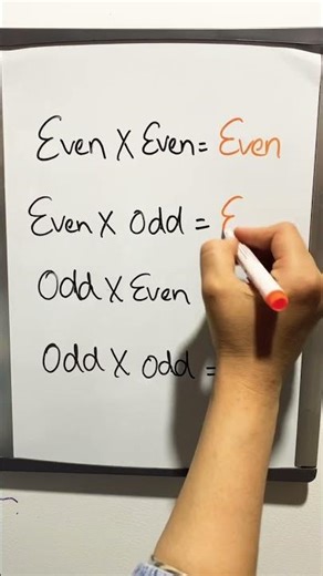Even and Odd numbers #multiply #maths #mathematica #mathematics #operation #smartlogicbuddy