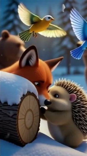 “Warm & Magical Christmas Animal Meeting Short Holiday Animation”