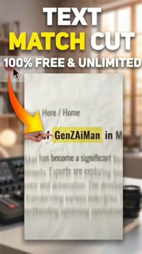 Text Match Cut Animation Kaise Banaye 🤯 | Free AI Tool