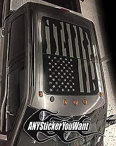 Amazon.com: AnyStickerYouWant Rooftop USA American Distressed Flag Decal Sticker Car Truck Van Stickers fits & Compatible with Ford F150 F250 F450 / 2015-20 & fits on Most Ford Models (Any Color You Want) : Automotive