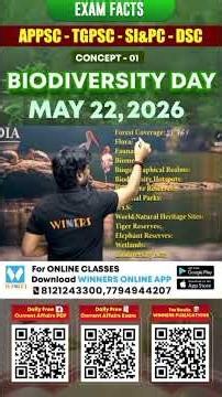 International Biodiversity Day 2026 | Key Exam Facts & Themes | WINNERS Online