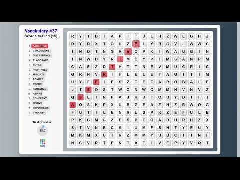 Word Search Challenge 37: Can You Find All 15 Before I Do? - Word Matrix