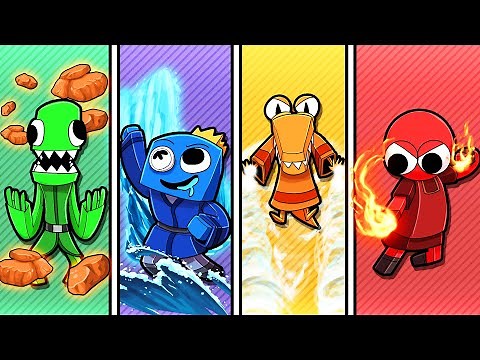 ELEMENTAL RAINBOW FRIEND WIZARDS! (Roblox)