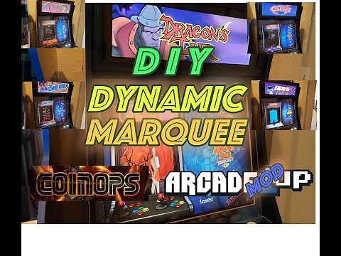 Arcade1Up Build - DIY Dynamic LCD Marquee