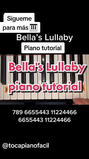 Bella's Lullaby piano tutorial, como tocar piano rápido y fácil.🎹 #pianoforte #pianogare #pianoplayer #pianochallenge #pianolesson #pianotok #pianomusic #pianocover #pianotutorial #piano #piano