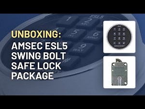 Unboxing the American Security (AMSEC) ESL5 Swing Bolt Electronic Safe Lock Package