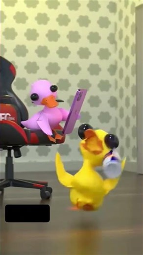 Red Bull effect🧃🤣#short #memes #baby duck #animation