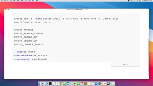 RustFS Docker 部署指南 (SNSD)