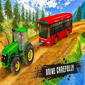 Chained Tractor Towing Rescue - Play Chained Tractor Towing Rescue on Kevin Games