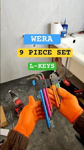 The WERA 9 piece L-KEY set