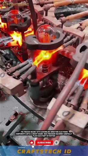 Inside the Smart Factory: How Light Bulbs Are Made #industrialmachine #machine