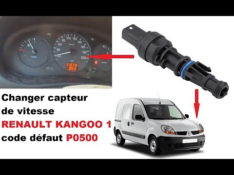 Change speed sensor RENAULT KANGOO 1 fault code P0500