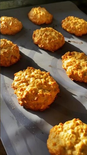 Печенье из овсянки (геркулеса) с яблоком 🍪🍏🍎