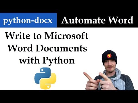 WRITE to Microsoft WORD Documents 🐍 Python and docx | Data Automation