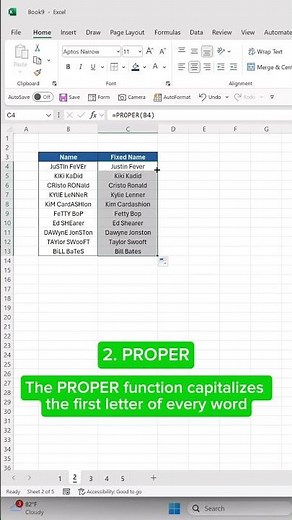 Top 5 data cleaning functions you need to know. 👀 Who knew all five?! #excel #data