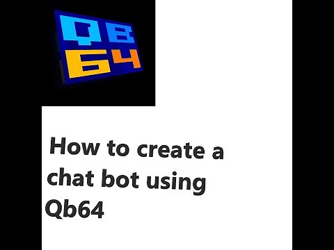 How to create a chat bot in Qbasic.(With source code)