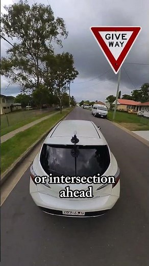 Give Way Sign ahead meaning