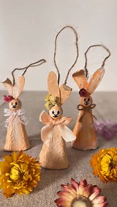 Handmade bunny ornaments ✨ #diycrafts #handmadeholiday #eggcupbunnies #upcycleddecor #creativeprojects #craftinspo #holidaycrafts #christmas #cutedecor #makersgonnamake #craftingcommunity #smallcreators #festivevibes #diyideas #diy | Peri Azizov