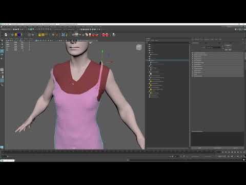 Carbon Tutorial - Maya - Live Simulation - How to fix a shoulder strap