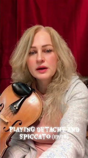 How to play detache and spiccato -#popviolinist #violintutorial #shorts