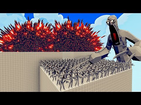 100x SCP 096 + 1x GIANT vs 1x EVERY GOD Totally Accurate Battle Simulator TABS
