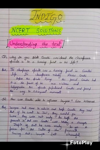 class 12 English ch - Indigo.... NCERT solutions