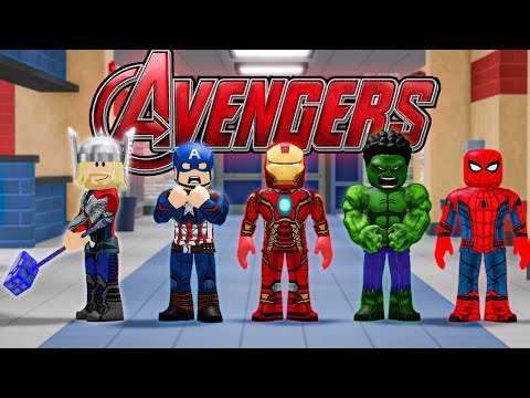 THE AVENGERS TAKEOVER ROBLOX Fight In a School