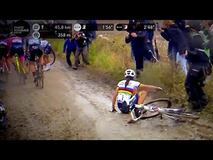 MUDDY CARNAGE in ATROCIOUS Cobbled Conditions at Paris-Roubaix Femmes 2021