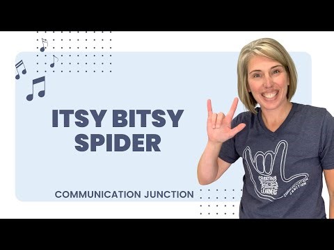 Sign and Sing Itsy Bitsy Spider| Sing-Along Song using American Sign Language