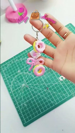 DIY Cute Charms Keychain 💕 | Aesthetic & Easy Keyring Idea