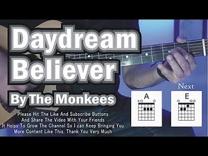How to play Daydream Believer by The Monkees. Play with Original Vocals and Next Chord Guitar Lesson
