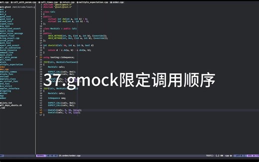 高效工作学习-gmock限定调用顺序