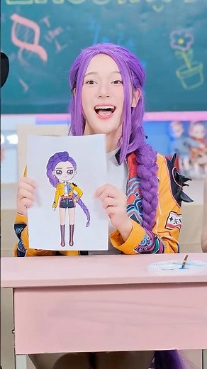 Stealing The RAINBOW For Art Class 🌈🏹 #linhchihihi #messyclassroom #schoolcrush #schooldrama