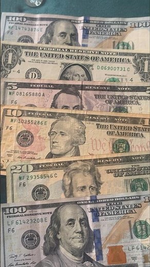 100$ 20$ 10$ 5$ 1$ Dollars US Currency Notes | Foreign Currency Collection #notes #bill #currency