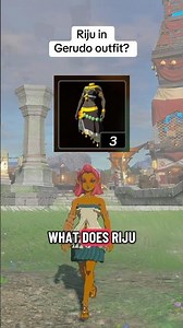 What does Riju look like in the Gerudo outfit?
