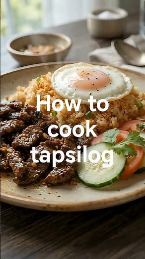 The Ultimate Tapsilog Recipe You Need Today! 🍚🍳🥩 #cooking #food #recipe