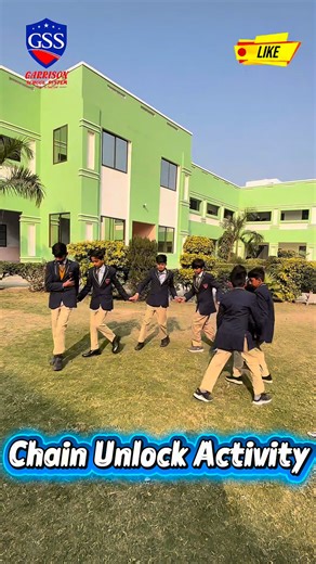 Chain Unlock Activity isn't just a game, it’s a lesson in coordination, patience, and the power of working as a team. Watch how these young learners navigate their way to success! #ChainUnlockActivity #GarrisonSchoolSystem #TeamworkMakesTheDreamWork #Coordination #GSS | Garrison School System Kabirwala