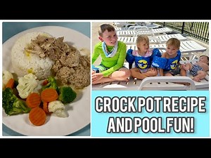 Crock Pot Cooking ~ Pool Day