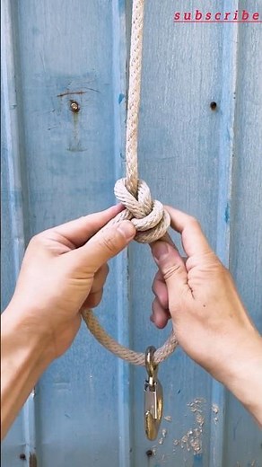 Strong Rope Knot for Hanging Heavy Objects | Easy & Secure Knot Tutorial 👍 #craft #outdoors #skills