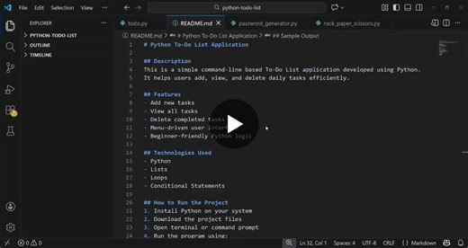 #codsoft #python #internship #softwaredevelopment #github | Vikashini Balaji