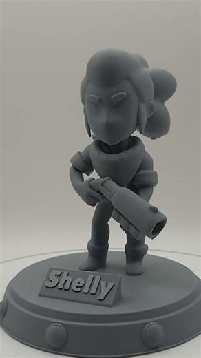 I 3D Printed Shelly From Brawl Stars