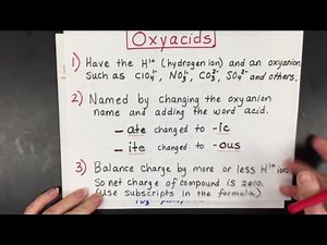 Oxyacid Nomenclature