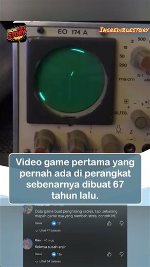 Video game PERTAMA di dunia yang pernah ada di perangkat nyata❗❗
