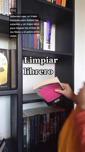 Consejos para limpiar tus libros y libreros