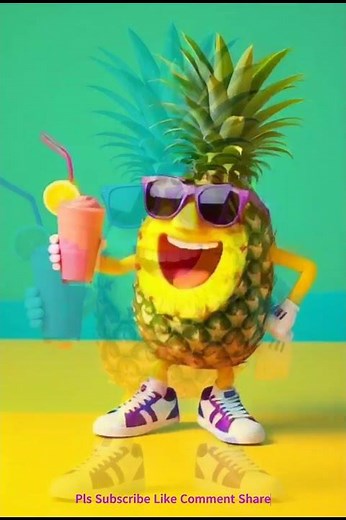 “Coolest Pineapple Ever 🍍😎 | Cinematic 3D Animation”
