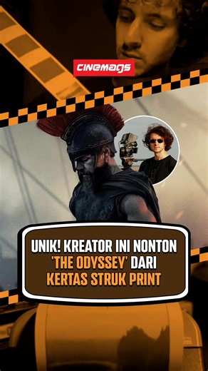 Saat kebanyakan orang menonton trailer The Odyssey lewat HP, PC, atau laptop, kreator satu ini justru memilih cara yang nggak biasa. Ia mencetak ribuan frame trailer menggunakan printer struk, lalu menyusunnya satu per satu menjadi animasi dengan bantuan script Python buatannya sendiri. Hasilnya adalah visual hitam-putih bergaya analog yang unik dan estetik. Proyek kreatif ini sekaligus menjadi bentuk tribute untuk Christopher Nolan, yang dikenal dengan dedikasinya terhadap format IMAX 70mm. 🎬 