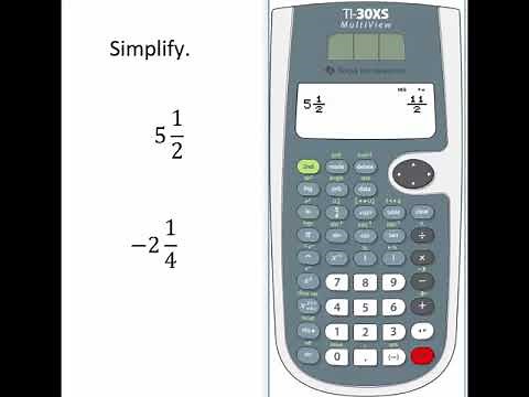 TI30XS Multiview Calculator - Mixed Numbers