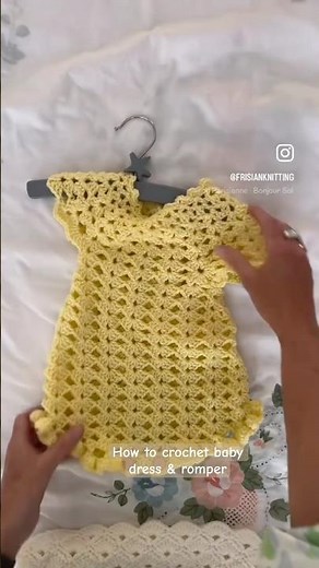 How to crochet girls summer dresses with 🌸 NEWPATTERN @ Ravelry 💞#crochet #antiai #dress #baby