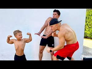 5 Year Old Kid Turned into Hulk and scared bodybuilders