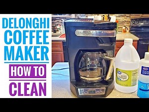 HOW TO CLEAN DeLonghi DCF212T Drip Coffeemaker with Convenient Front Access WITH VINEGAR